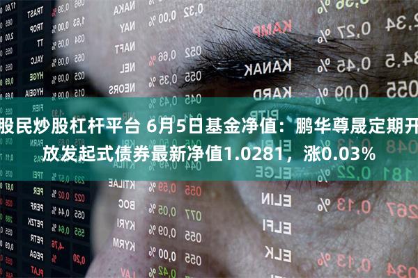 股民炒股杠杆平台 6月5日基金净值：鹏华尊晟定期开放发起式债券最新净值1.0281，涨0.03%
