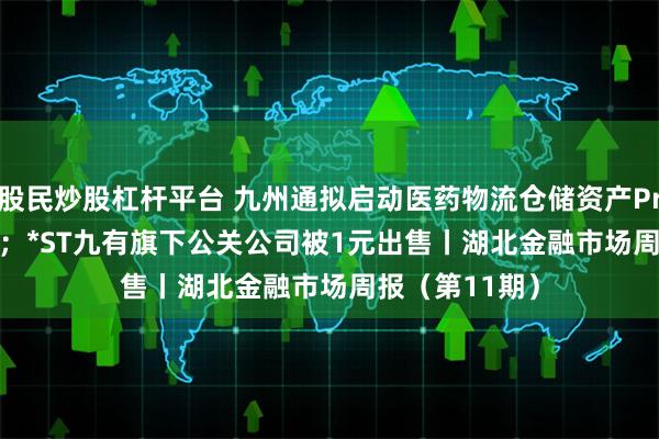 股民炒股杠杆平台 九州通拟启动医药物流仓储资产Pre-REITs项目；*ST九有旗下公关公司被1元出售丨湖北金融市场周报（第11期）