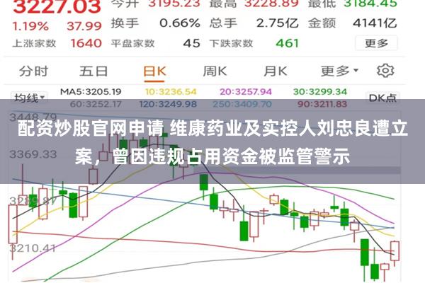 配资炒股官网申请 维康药业及实控人刘忠良遭立案，曾因违规占用资金被监管警示